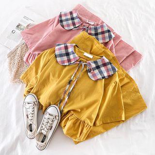 Plaid Peter Pan Collar Dress