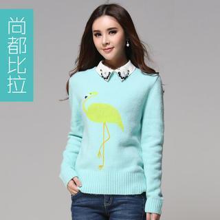 Color-block Pattern Sweater