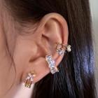 Rhinestone Alloy Cuff Earring (various Designs) / Set