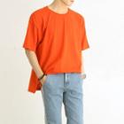 Slit-side Cotton T-shirt In 10 Colors
