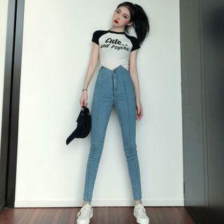 Crop Knit Top / Skinny Jeans