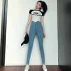 Crop Knit Top / Skinny Jeans