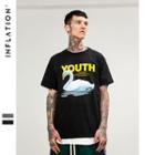 Swan-print T-shirt