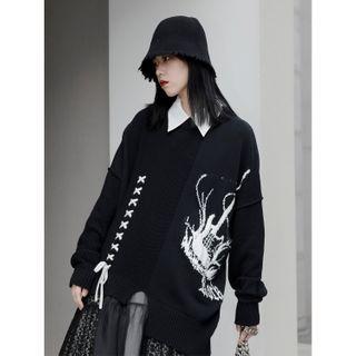 Guitar Jacquard Sweater
