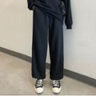 Embroidered Jogger Sweatpants Black - One Size