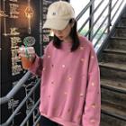 Star Embroidered Loose-fit Sweater