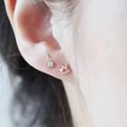 Rhinestone Crown Earrings As Shown In Figure - One Size