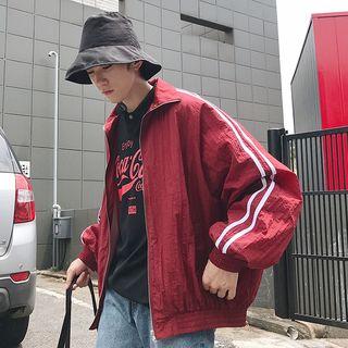Loose-fit Striped Trim Jacket