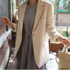Plain Single Breasted Button Blazer