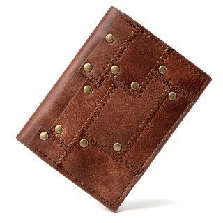 Studded Faux Leather Steampunk Long Wallet