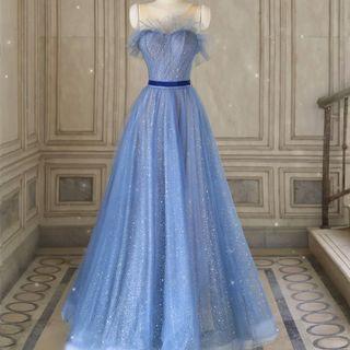 Sequin Sheath Evening Gown