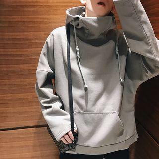 Turtleneck Plain Hoodie