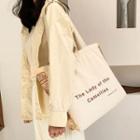 Printed Cotton Tote Bag Beige - One Size