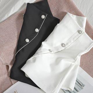 Faux Pearl Pencil Skirt
