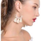 Tassel-drop Beaded Earrings