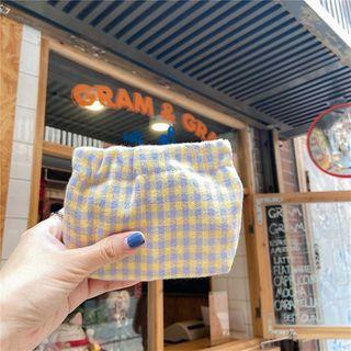 Plaid Cotton Coin Purse