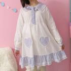 Two-tone Sailor Collar Long-sleeve Dress