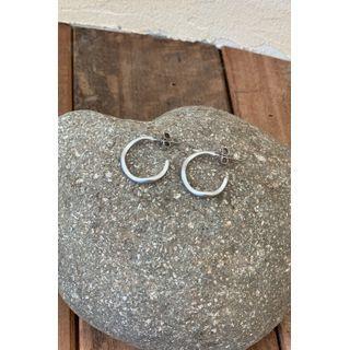 Open-hoop Earrings Silver - One Size