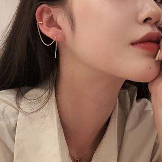 Alloy Cuff Chain Earring
