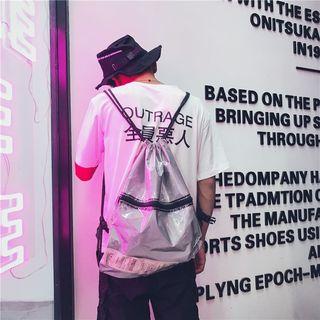 Reflective Drawstring Backpack