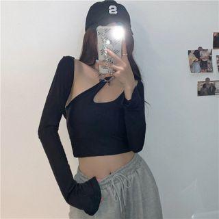 Cross Strap Cropped Padded Camisole Top