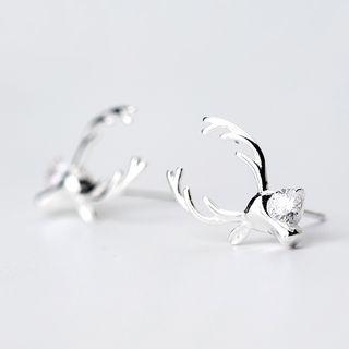 S925 Sterling Silver Deer Stud Earring