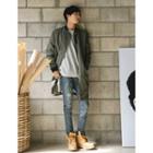 Flap-pocket Zip-front Parka