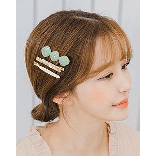 Hair Clip & Pin Set (3 Pcs)