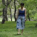 Spaghetti Strap Top / Tie Dye Midi A-line Skirt