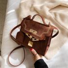 Embroidered Belted Crossbody Bag