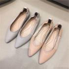 Pointy-toe Genuine Leather Flats