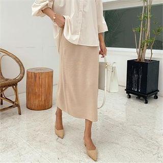 H-line Maxi Knit Skirt