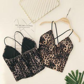 Strappy Velvet Crop Top