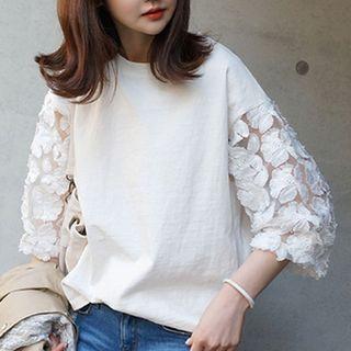 Lace Sleeve Top