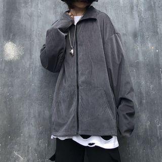 Corduroy Zip Cardigan