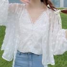 Spaghetti Strap Lace Top / Chiffon Jacket