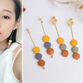 Disc Ear Stud / Clip-on Earring