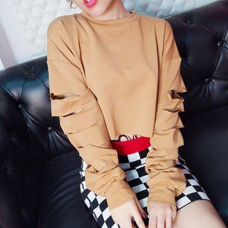 Cutout Cropped Sweatshirt