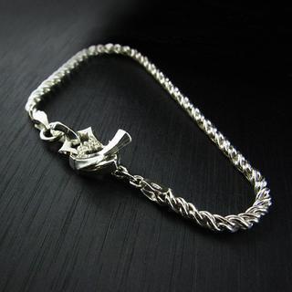 Hand Made Toggle Chain Sterling Silver Bracelet