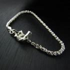 Hand Made Toggle Chain Sterling Silver Bracelet