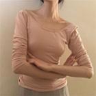 Open Back Long Sleeve T-shirt