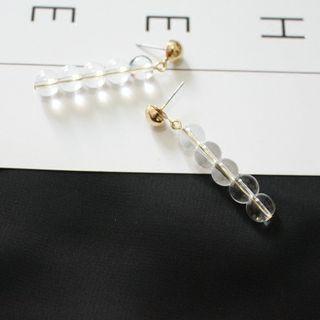 Glass Bead Line Earring