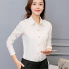 Long-sleeved Slim-fit Blouse