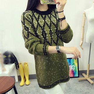Patterned Thick Sweater
