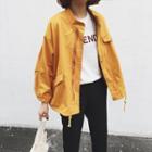 Drawstring Hem Utility Jacket