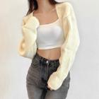 Open Front Knit Shrug