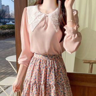 Lace Layered-collar Blouse