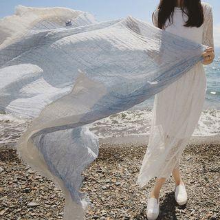 Linen Cotton Shawl Pink - 170cm X 100cm