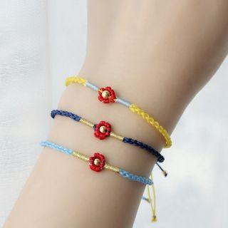 Flower Woven String Bracelet