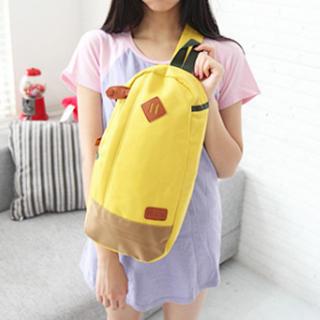 Panel Appliqué Slingback Bag Yellow - One Size